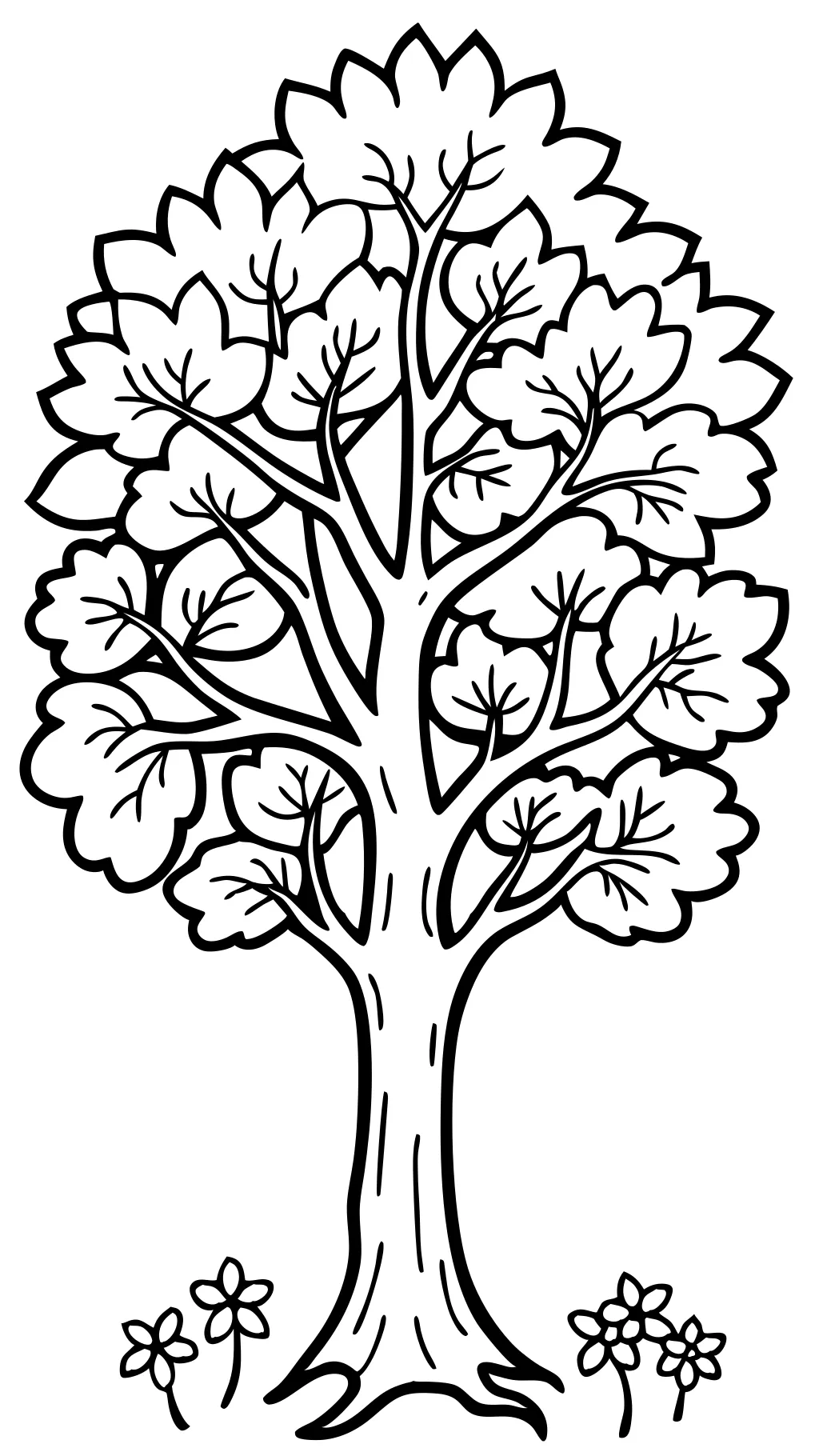 tree coloring pages